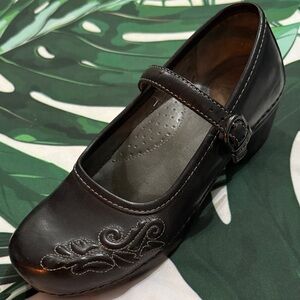 Dansko Black Mary Jane Heels